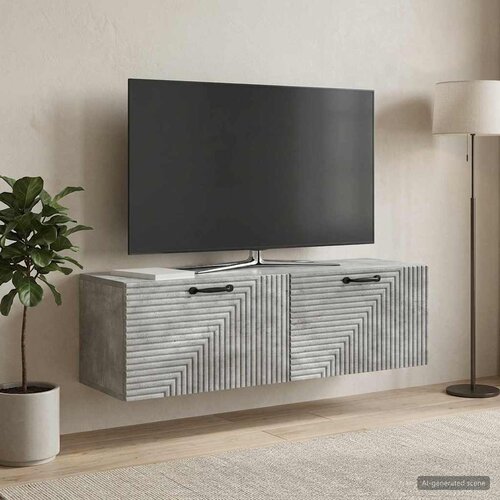  ormar za zid Betonska siva 98 x 31 x 30 cm Konstruirano drvo Cijene