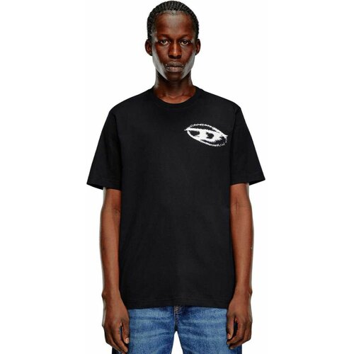 Diesel crna muška majica DSA14676 0QIAM 9XX Slike