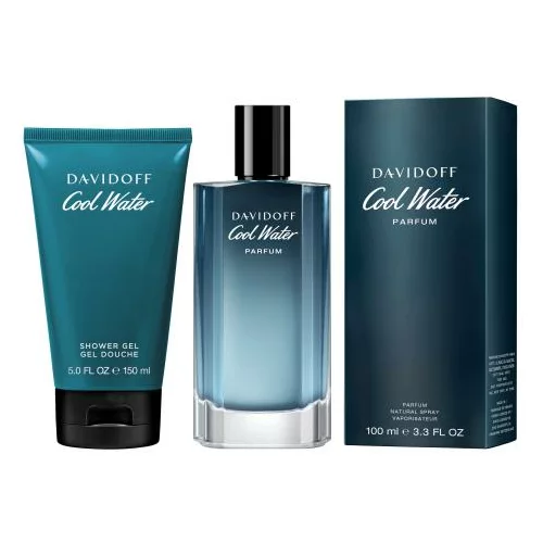 Davidoff Cool Water Parfum Set parfem 100 ml + gel za tuširanje 150 ml za moške