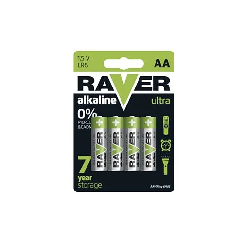 Baterija alkalna, LR6 AA 1.5V REVER 4/1