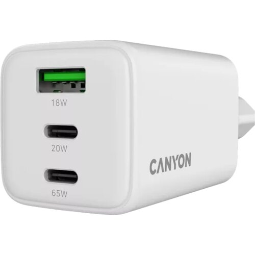 Canyon charger HEXAGON 65 GaN 65W 2xPD 1xQC EU White Cijene