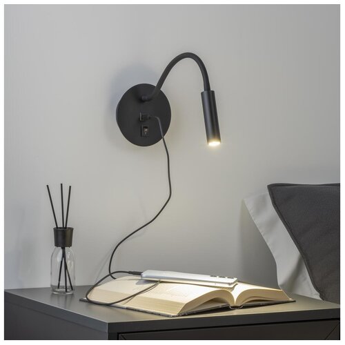  Brilagi - LED fleksibilna zidna lampa sa USB portom MAYA LED/3W/230V crna Cene