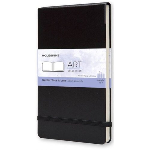 Moleskine Beležnica Watercolor LG mehke platnice, črna &amp;ndash; brezčrtna Slike