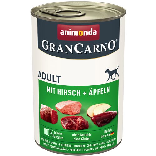 Animonda GranCarno Original Adult 6 x 400 g - Jelen in jabolka Cene