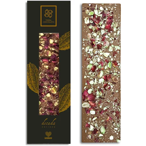 Vrsna Chocolates Čokolada s pistacijom i ružinim laticama
