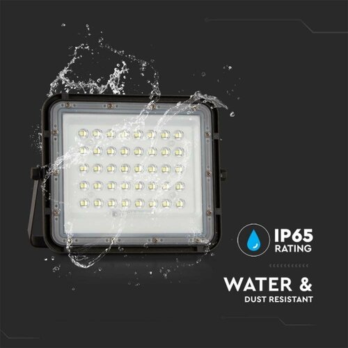  LED spolja&amp;scaron;nji solarni reflektor LED/6W/3,2V IP65 4000K crna + daljinski upravljač Slike