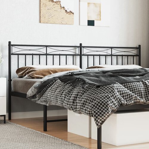  The Living Store Kovinsko posteljno vzglavje črno 193 cm - Vzglavje, (21453793) Cene