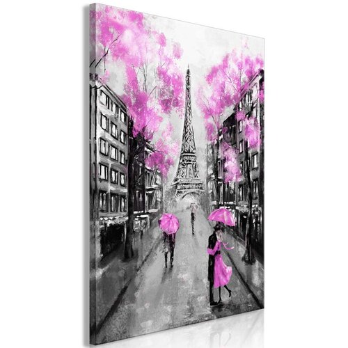  Slika - Paris Rendez-Vous (1 Part) Vertical Pink 40x60 Cijene