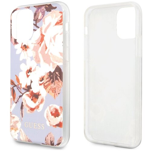 Guess Maska za telefon Faceplate Bloom za iPhone 11 Pro lila. Slike