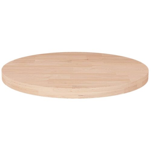vidaXL Okrogla mizna plošča Ø50x2,5 cm neobdelana trdna hrastovina, (20714215) Cene