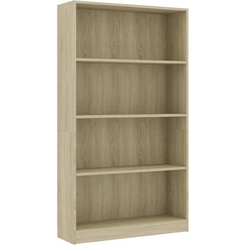 Maison Chic Knjižna omara - Knjižni regal 4-nadstropna sonoma hrast 80x24x142 cm iverna pl., (21726296) Cene