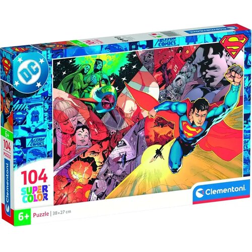 Clementoni DC Comics Superman 104-delni Supercolor puzzle - Cene