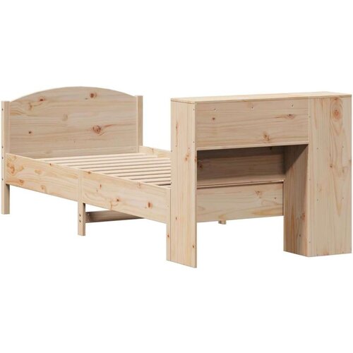 vidaXL Knjižna postelja brez vzmetnice 100x200 cm trdna borovina Cene