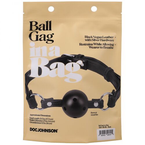 Doc Johnson in a Bag Ball Gag Black Cene