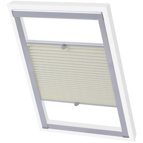 VidaXL Plise senčilo za okno krem P08/408, (21049771) Slike