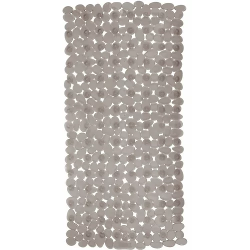 Wenko sivo-bež protizdrsna kopalniška preproga drop, 71 x 36 cm