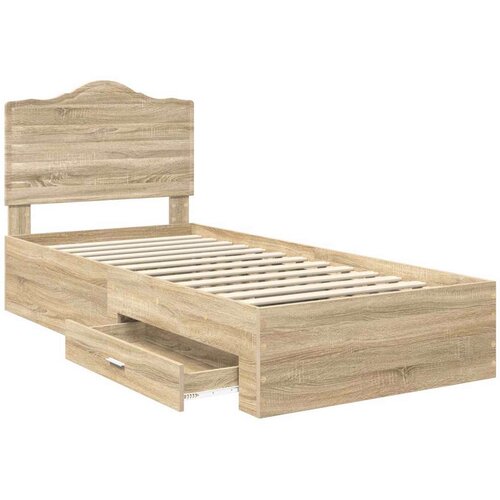  Okvir za krevet s uzglavljem Sonoma hrast 90 x 200 cm Slike