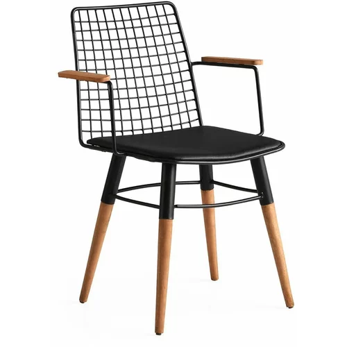 Kalune Design Crne metalne blagovaonske stolice u setu 2 kom Trend –