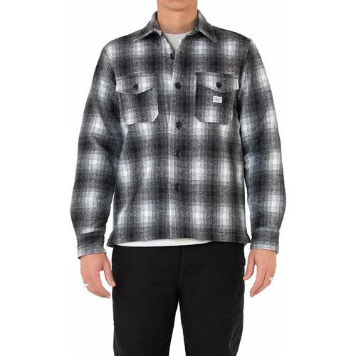 Deus Ex Machina Marcus Check Shirt Grey Plaid L