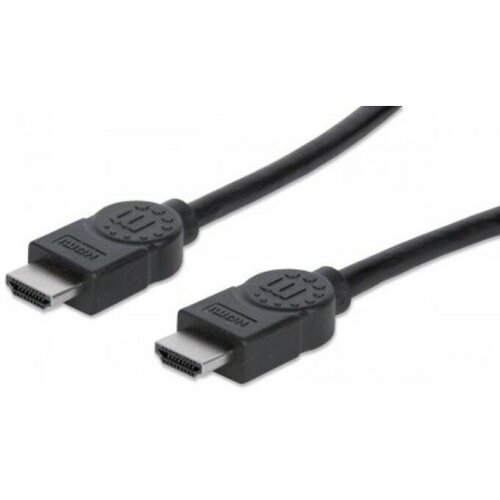 Manhattan HDMI priključni kabel [1x HDMI-utikač <=> 1x HDMI-utikač] 3m, crn Cijene