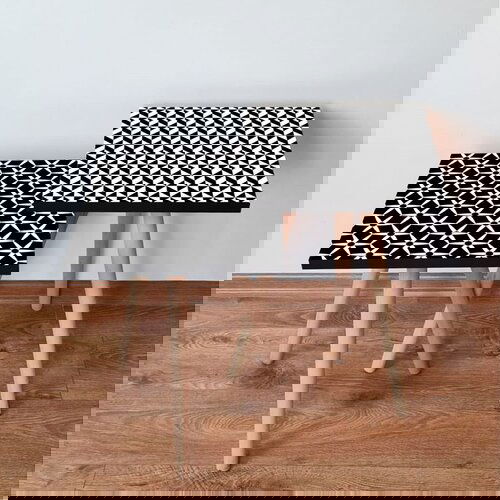 Hanah home 2Shp403 - Black BlackWhite Nesting Table (2 Pieces) Cene