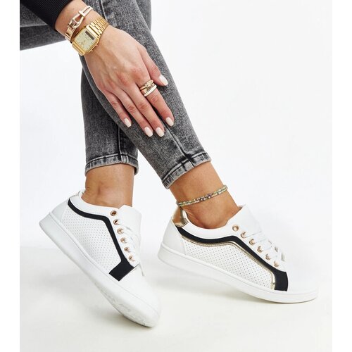 Gemre Black and white platform sneakers Amala Cene