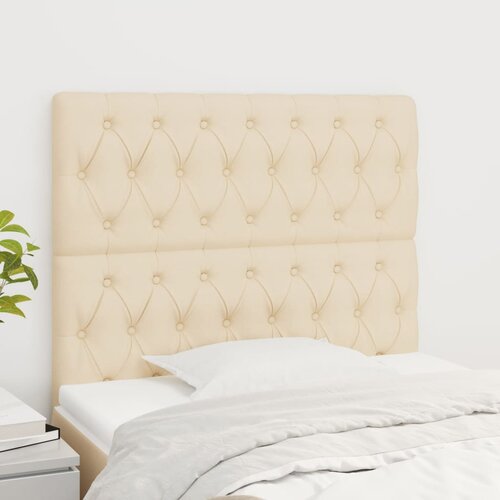 vidaXL Uzglavlje 2 kom krem 100x7x78/88 cm od tkanine Cijene