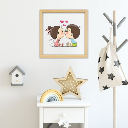 Wallity CAM1014888859 Multicolor Decorative Framed Painting Cene