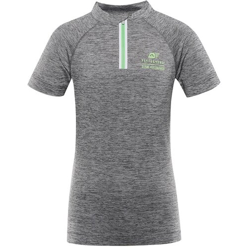 Alpine pro Children&amp;#039;s quick-drying cycling T-shirt LATTERO smoked pearl Slike