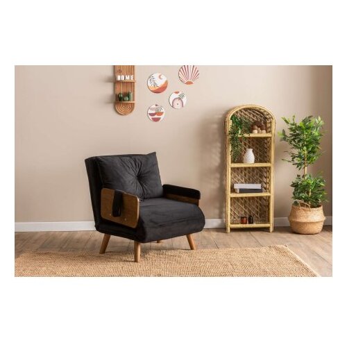 Atelier Del Sofa sofa-krevet sa 1 sedeljkom cosmo single black Slike