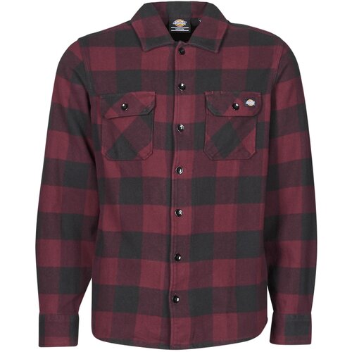 Dickies Srajce z dolgimi rokavi NEW SACRAMENTO SHIRT MAROON Rdeča Cene