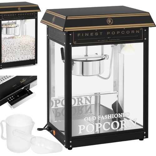 Royal Catering Stroj retro za pokovko TEFLON 1600 W 5-6 kg/h - črno-zlat, (21384306) Slike