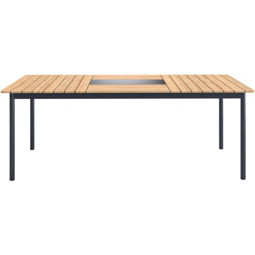 Ambia Garden vrtna garnitura teakholz aluminij, nerjaveče jeklo temno siva temno siva Slike