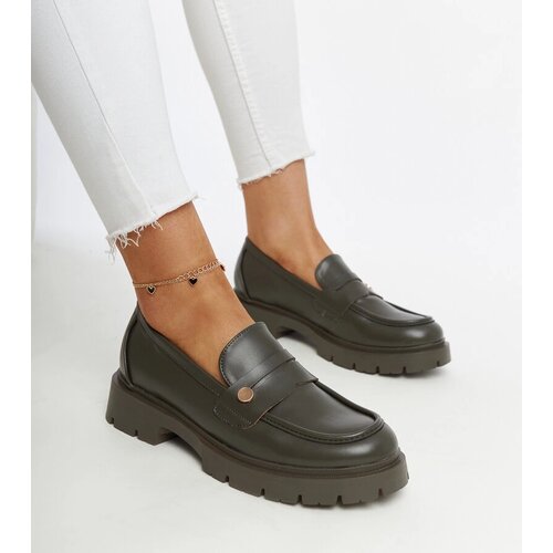 Gemre Dark Green Eco Leather Loafers Mladenka Cijene