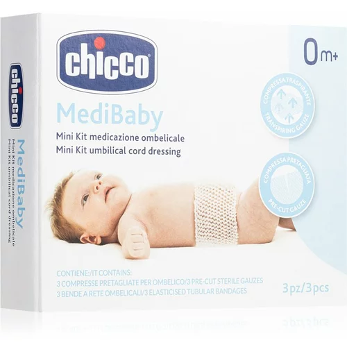 Chicco MediBaby 0m+ set ščitnikov za popek za dojenčke 3 kos