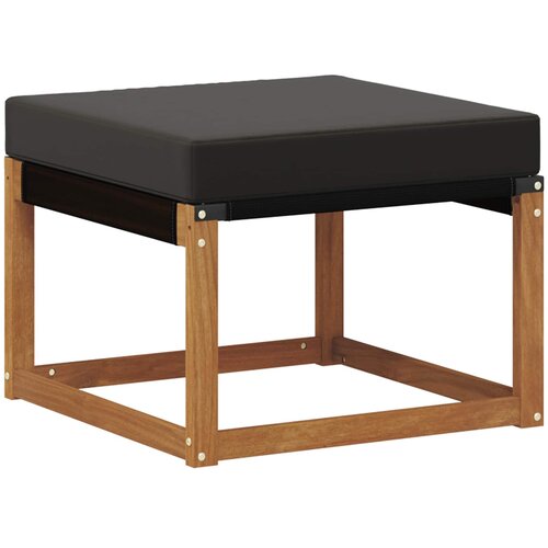  Set vanjskih sofa 6 kom. Prirodna i crna Slike