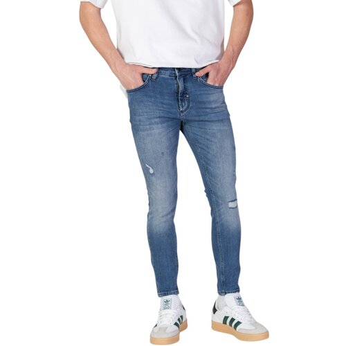 Antony Morato Jeans skinny KARL CROPPED FIT MMDT00272-FA750587 Modra Slike