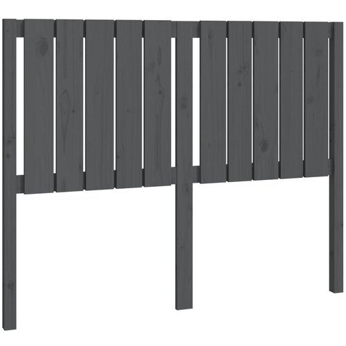 Maison Chic posteljno vzglavje - vzglavna omarica - nočna omarica sivo 125,5x4x100 cm trdna borovina, (21706009) Cene