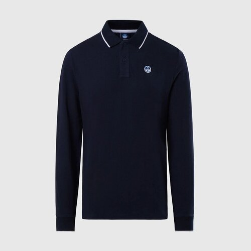 North Sails Polo majice dolgi rokavi POLO LONG SLEEVE Modra Slike