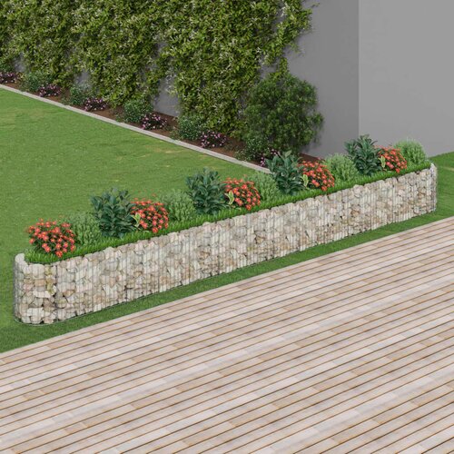 Furnova Visoka greda gabion pocinkano železo 540x50x50 cm, (21921199) Cene