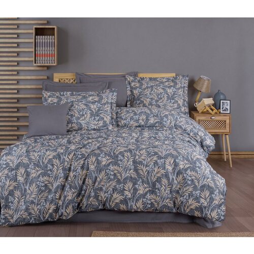  Tuğba greybeigewhite ranforce super king quilt cover set (eu) (it) Cene