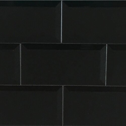 Vilar Albaro negro biselado brillo 10x20 Slike