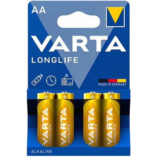 Varta Longlife 4106 AA/LR6 alkalne baterije 1,5 V, 4 kom. Slike