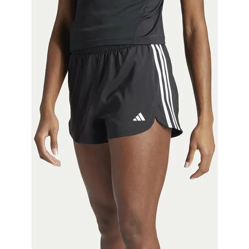 Adidas Športne kratke hlače Pacer Training 3-Stripes IT7760 Črna Regular Fit