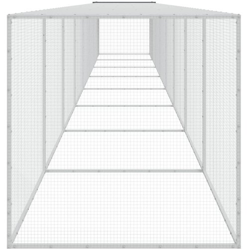  Kavez za koko&amp;scaron;i s krovom antracit 803x98x90 cm pocinčani čelik Slike