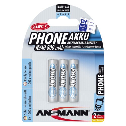 Ansmann 1x3 maxE NiMH rech.bat. Micro AAA 800 mAh DECT PHONE Cijene