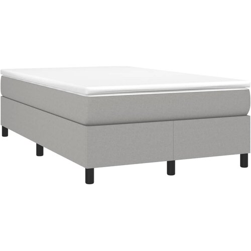 Maison Chic Box spring postelja - Vzmetna postelja z vzmetnico svetlo siva 120x190 cm blago SL9972, (21908801) Slike