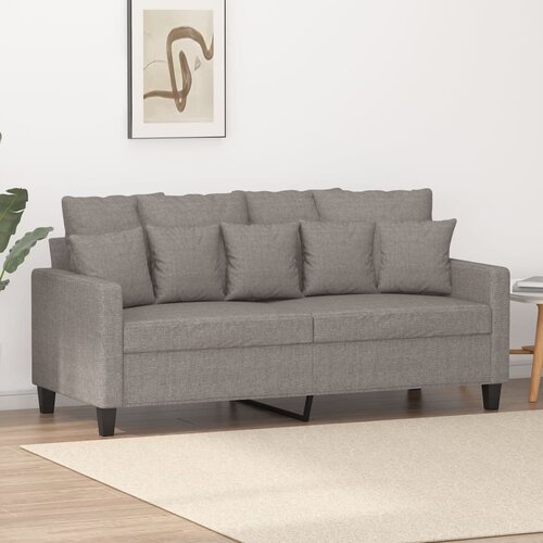 vidaXL Dvosed taupe 140 cm blago Cene
