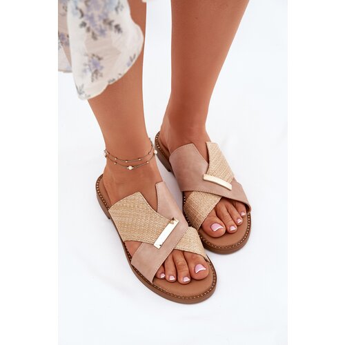 VINCEZA Womens Flat Sandals With Decorative Detail Cijene