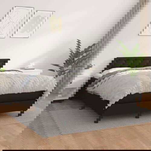  S oprugama i madracem crni 120 x 200 cm od umjetne kože Cijene